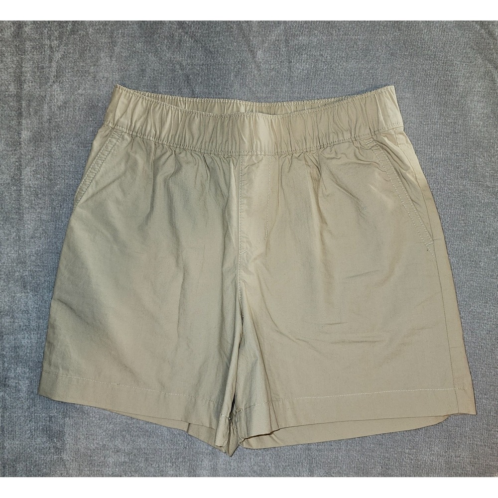 Columbia Shorts Pull On Elastic Waistband Youth Girls Medium Outdoors Hiking Tan